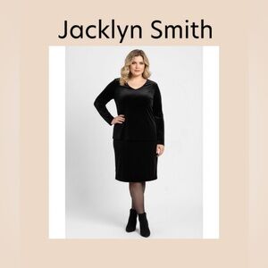 Jaclyn Smith Black Velvet Skirt